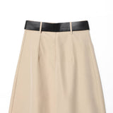 Autumn New With Belt Cape-Type Midi Skirt 1971803756 HZ1208