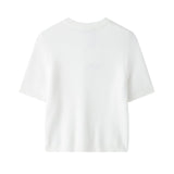 Autumn And Winter New Bow Buckle Buckle Short-Sleeved Knit Coat 9598201 HZ1208