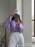 2025 Spring And Autumn New Solid Color Long-Sleeved T-Shirt Women Hot BF Wind Lengthn Cotton Top 3317A HZ1208