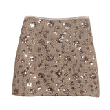 2025 New Scaro Squint Red Skirt High Waist Thin A Word Backbage Anti-Walking Short Skirt 8286 HZ1208