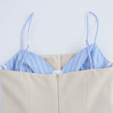 Spring New Provincial Silk Splicing Hundred Folds Hem Hanging Dress 2304165 HZ1208