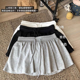 Ballet Style ³é³é³éÉþ Sports Skirt Women's Summer Model 2025 High-Waisted Wide Leg Trousers With Inner Lining Half Skirt HZ1208