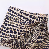 Spring New Beads Double Lint Print Skirt Mini-Skirt 9878124 HZ1208