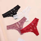 Love Lace Lady T-Shirt Lace Trousers Heart-Shaped Love Hanging Cotton Crotch Trousers Low-Waisted T-Trousers HZ1208