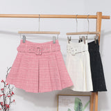 Autumn And Winter New Coarse Flowers Of The Hundred-Fold Skirt Pink Skirt High Waist Slim Skirt A Word Anti-Light Skirt 8211 HZ1208