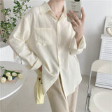 Thin Sunscreen Shirt Woman 2025 Summer New Shirt Cardigan Jacket Small French High-Grade External Female HZ1208