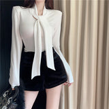 2025 Autumn And Winter Dress Alone Special Tight Bottom Shirt Top Dress Small Design Solid Color Long Sleeves With T-Shirts HZ1208