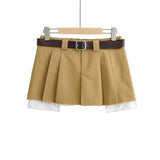 Summer New Babes Work Dress Short Skirt Fashion Academy Hairy 100-Folded Skirt Sexy A-Shaped Skirt HZ1208