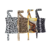 Spring 2025 New Women's Animal Print Pattern Net Tector-Smeared Tsets Half Dress HZ1208