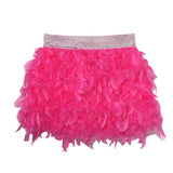 Real Shooting Feather Dress Small Pony Short Skirt Birthday Dress Dress Princess Short Dress 9022 HZ1208
