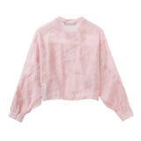 2025 Women's Pink Folding Decoration Romantic Style Shirt 6318 HZ1208