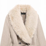 Women's Clothing Temperament 100 With Belt And Hair Tie Coat HZ1208