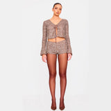 Sexy Women's New Shiny Small Squin Shorts Hot Pants (Without Top) HZ1208