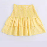 Summer New Small Check-In Bow Ornament Back Hollow Dress 8034522 HZ1208