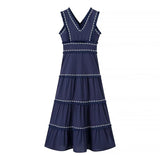 Summer New Lysew Decoration Waist Fashion Dress Dress HZ1208