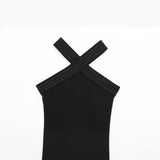 Z Women's Elastic Hanging Neckless Short Dress Women 5584183 HZ1208