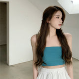 2025 New Summer Breast-Wear Thai Sexy Hottie Small Sling With Short Vest Women Wrapped In Pure Desire Top HZ1208