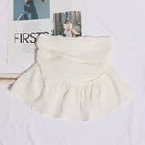 Sweet And Spicy Wind Wearing A Breast Vest Female Pressure Folded Word To Receive Waist Skirt Short Wrapped Chest-Clothed Backwear 8965 HZ1208