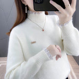 Standing Lady Shirt Spring And Autumn New Korean Version Of Loose Simple Plain Color Bhism Color Feeling Long-Sleeved Shirt HZ1208