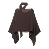 Summer New Rivet Decorative Scarf Fashion Cloak Top 3067719 HZ1208