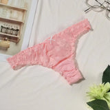 Lotus Edge Bow Net Tlove Trousers Elastic Good T Trousers Women T-Tong Tong HZ1208