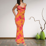 Women's Dress 2025 Sexy Back-Up-Back-Up-Back-Up-Body-To-Handled Sling Dress Fashion Dress HZ1208