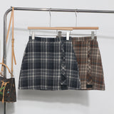 A Large Number Of Hairy Skirt Women Autumn And Winter Tlings Irregular High-Waisted A Short Skirt 8923 HZ1208