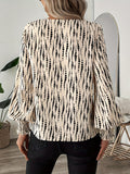 Spring 2025 New Temperament Elegant Long Sleeve Shirt Blouse HZ1208