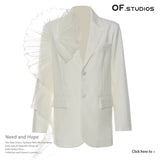 25 New Oversize Mesh Three-Dimensional Lotus Edge Irregular Loose Suit Casual Coat 1548 HZ1208