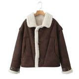 Winter New Women's Fur Coat Special Craft Piece Lamb Wool Coat HZ1208