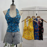 Real-Pat On-Tlap Sling Sling Sleeve Sleeveless Coat With Chest Pad Crumb Lace Hanging Back Sleeveless Top 9263 HZ1208