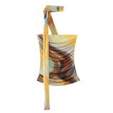 Spring 2025 New Women's Animal Print Pattern Net Tector-Smeared Tsets Half Dress HZ1208