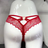 Relay Empty Trousers V Flash Diamond Buckle Lace Side Trousers Without Trace Ice Splicing Lace Lady T-Tants HZ1208