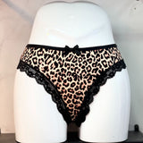 Diamond Chain Hollow Lady T-Shirt Lace Trousers Comfort Ice Silk Cotton Crotch Trousers Sexy Low-Waist Trousers HZ1208