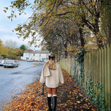 Women's Clothing 2025 Autumn And Winter New Fashion Wool Coat Thick Loose With Scarf Tid Lady HZ1208