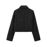 2025 Women's Butterfly Buttonds Textured Coat 1382 HZ1208