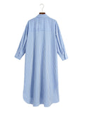 2025 Women's Striped Shirt Dress 2370 HZ1208
