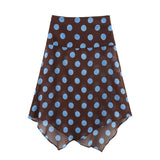 Summer New Thin Scarf Wave Dot Hanging Neck Collar Blouse 3756352 Skirt 6929511 HZ1208