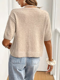 2025 Spring/Summer In Women's Wear With Long-Sleeved Knitted Shirt HZ1208
