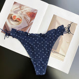 M1u T-Shirted With Lotus Leaf-Side Cotton Trousers T-Shirts With Bows Breathable T-T-Shirts Sweet Tongs HZ1208