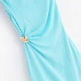 Summer New Styling Asymmetrical Flute Dress 8037392 HZ1208