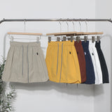 Design-Sensitive Niche Dress Half-Dress Woman Tight Waist A Trouser Skirt Open Fork Quick Dry Casual Skirt 8183 HZ1208