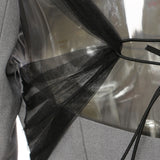 25 New Back Lotus Loaf Under The Suit To Collect Waist Thin Coat Suit Top Female 1581 HZ1208