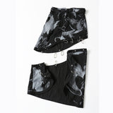 25 New Multi-Wearing Personalized Print Irregularly Cut Denim Splicable Detachable Skirt 1475 HZ1208