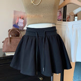 Black Short Skirt Ballet Style 2025 Summer New Women's A Skirt Skirt High-Waisted Skirt Skirt Skirt Tide HZ1208
