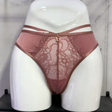 Squeak Low-Waisted T-Trousers Sexy Trousers Cotton Crotch Breathable Fine Strip Metal Hanging Water Drill Tong Trousers HZ1208