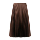 New Women's Clothing Simouflide Stew Stew Stew Folding Skirt High Waist-Hanging Long Dress HZ1208