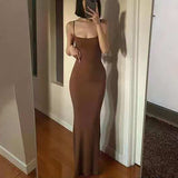Thai Suspension Dress Women's Dresses 2025 Summer New Sexy Hottie Skinny Fishtails HZ1208