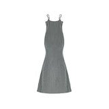 Thai Suspension Dress Women's Dresses 2025 Summer New Sexy Hottie Skinny Fishtails HZ1208