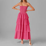 Spring 2025 New Women's Temperament Fashion Thromboic Long Dress Women HZ1208